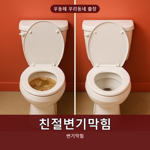 친절변기막힘