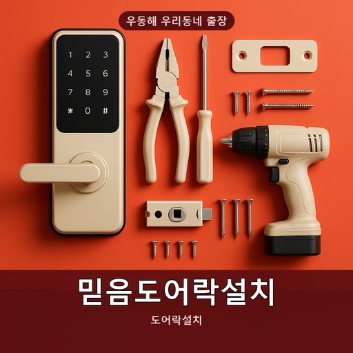 믿음도어락설치